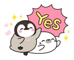 healing penguin(feeling of love ver.) sticker #11750309