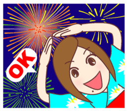 Natural healing women <Summer , OK !> sticker #11750401