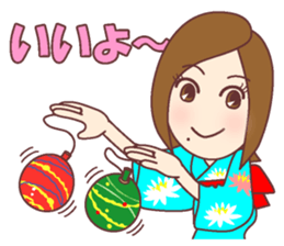 Natural healing women <Summer , OK !> sticker #11750402