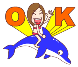 Natural healing women <Summer , OK !> sticker #11750409