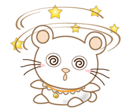 Everyday sticker of white panda cat sticker #11750575