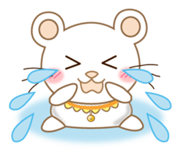 Everyday sticker of white panda cat sticker #11750583