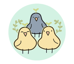 Birds in the happy days 2 sticker #11751091