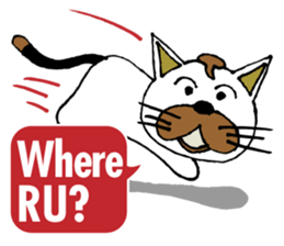 Antics cat _ slang sticker #11751485