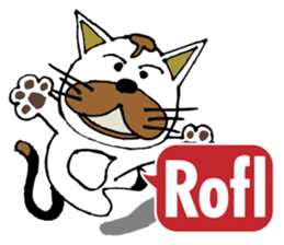 Antics cat _ slang sticker #11751498