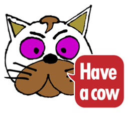 Antics cat _ slang sticker #11751511