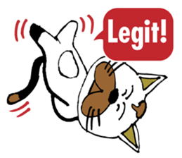 Antics cat _ slang sticker #11751518