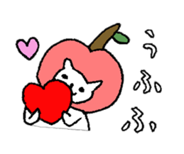 Hi Apple Cat sticker #11752169