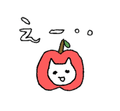 Hi Apple Cat sticker #11752188