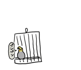 Cockatiel PenPen sticker #11752205