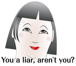 She is angry - fearfully angry.(E) sticker #11752508