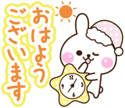 Useful cute rabbit sticker #11752562
