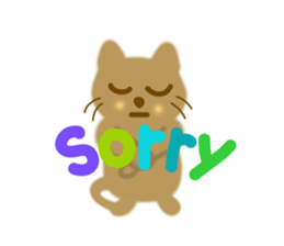 Friendly sticker of cat sticker #11753020