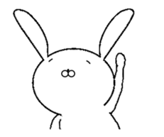 Mr. rabbit who moves sticker #11753114