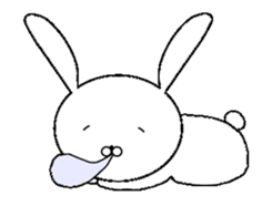 Mr. rabbit who moves sticker #11753116