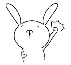 Mr. rabbit who moves sticker #11753119