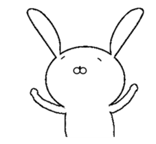 Mr. rabbit who moves sticker #11753128