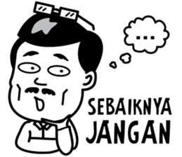 Kata si Om sticker #11753153