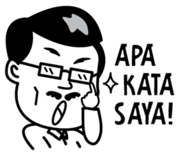 Kata si Om sticker #11753164