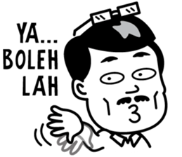 Kata si Om sticker #11753171