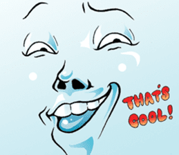 Mr.funny face [cool] sticker #11753244