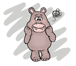 Hippopotamus&Crocodile sticker #11753375