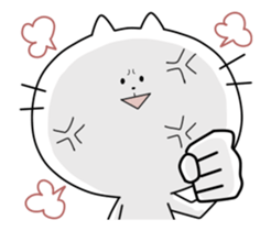 Big face cat sticker! sticker #11754250