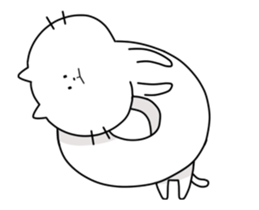 Big face cat sticker! sticker #11754253