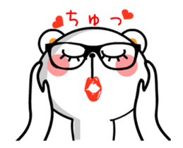 pachipachi Kuma and Megane 2 sticker #11754334