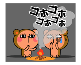 pachipachi Kuma and Megane 2 sticker #11754340