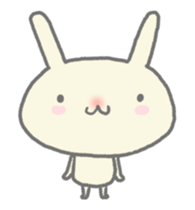 Rabbit and character animation sticker #11754544