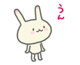Rabbit and character animation sticker #11754560