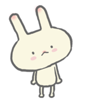 Rabbit and character animation sticker #11754563