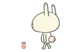 Rabbit and character animation sticker #11754565