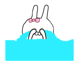 Move Chibi rabbit sticker #11754726