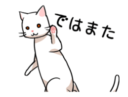 Cat of bipedalism sticker #11754915