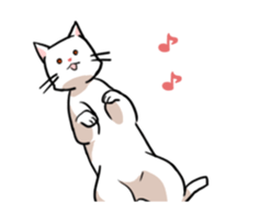 Cat of bipedalism sticker #11754926