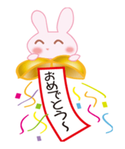 Vicarious speech rabbit sticker #11755126