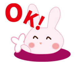 Vicarious speech rabbit sticker #11755140