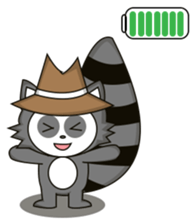Howdy Raccoon sticker #11756598