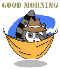 Howdy Raccoon sticker #11756601