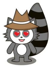 Howdy Raccoon sticker #11756602