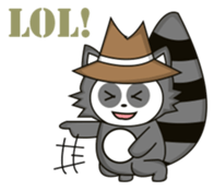 Howdy Raccoon sticker #11756609