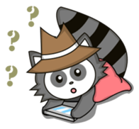 Howdy Raccoon sticker #11756614
