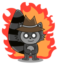 Howdy Raccoon sticker #11756615