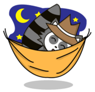 Howdy Raccoon sticker #11756621