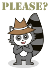 Howdy Raccoon sticker #11756629