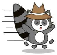 Howdy Raccoon sticker #11756630