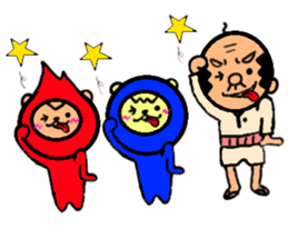 funky gg with red&blue 2 sticker #11756993