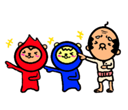 funky gg with red&blue 2 sticker #11757005